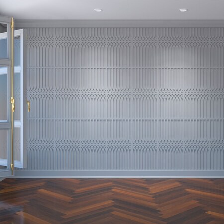 Ekena Millwork Medium Cedar Park Decorative Fretwork Wall Panels in Architectural PVC, 15 3/8"W x 15 3/8"H x 3/8"T WALP16X16CRP